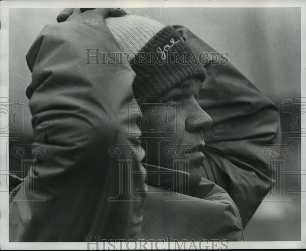 1978 Press Photo Jacksonville State Head Football Cch Jim Fuller During Game - Historic Images