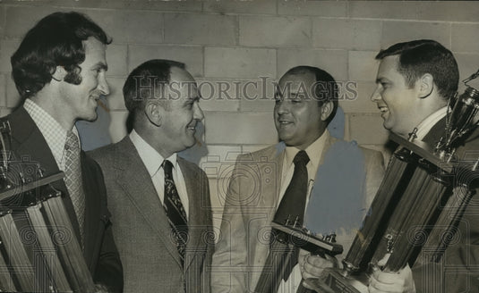 1972 Press Photo High School Footbal lCoaches Honored By Commisioner McWhorter- Historic Images