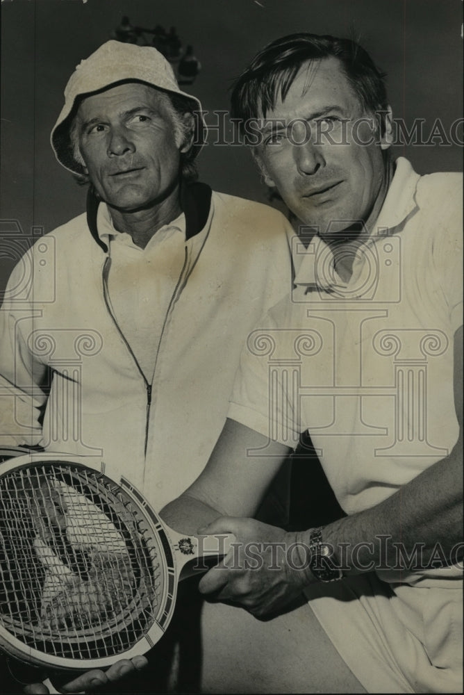 1975 Long-Time Champion Tennis Players Les Longshore and Wade Herren - Historic Images