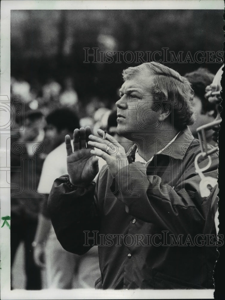 1978 Press Photo Jacksonville State University Head Football Jim Fuller - Historic Images