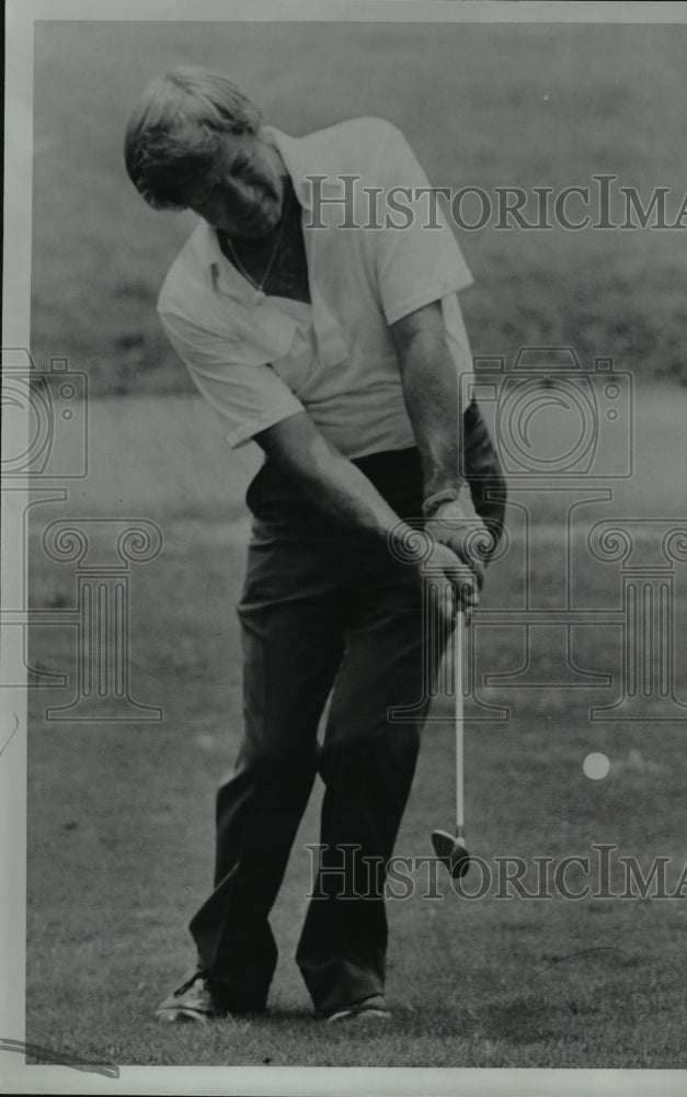 1980 Press Photo Birmingham Alabama Golfer Don Grimmett Playing In Tournament- Historic Images