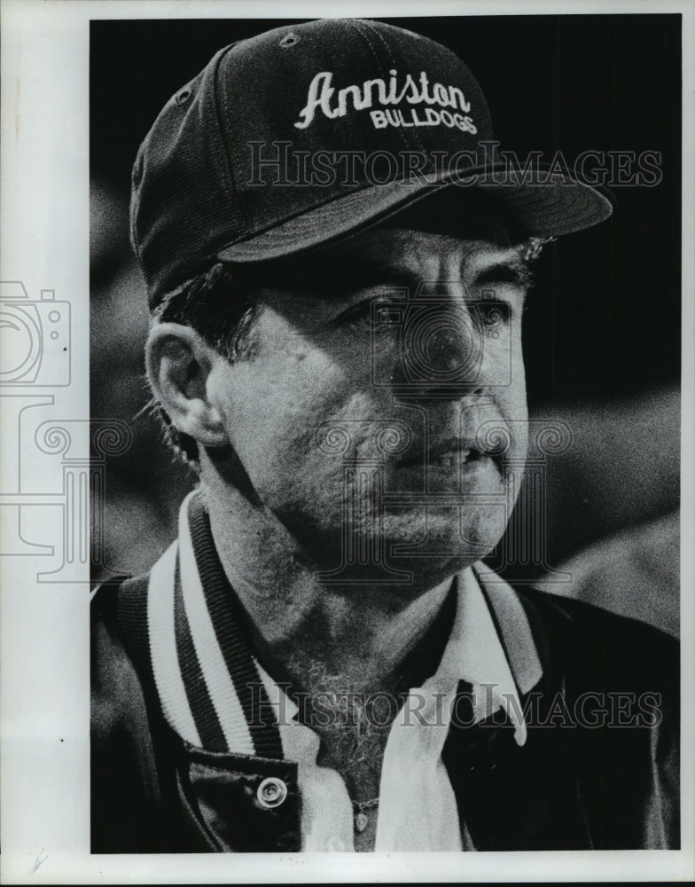 1990 Press Photo Anniston Alabama High School Head Football Coach Berry Halladay - Historic Images