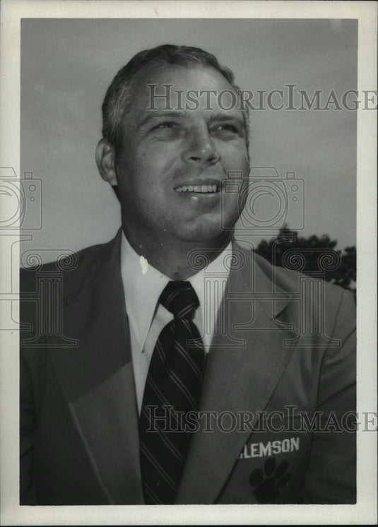 1972 Press Photo Clemson Head Football Coach Cecil W. "Hootie" Ingram, Jr. - Historic Images