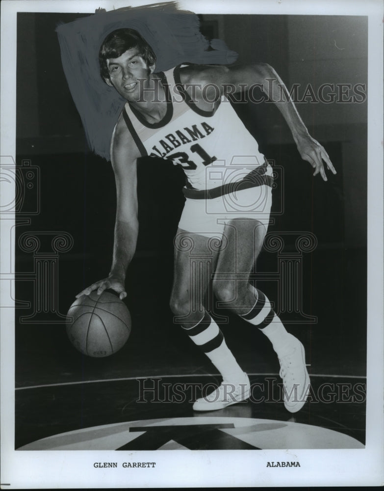 1973 Press Photo University Of Alabama Basketball Team Forward Glenn Garrett - Historic Images