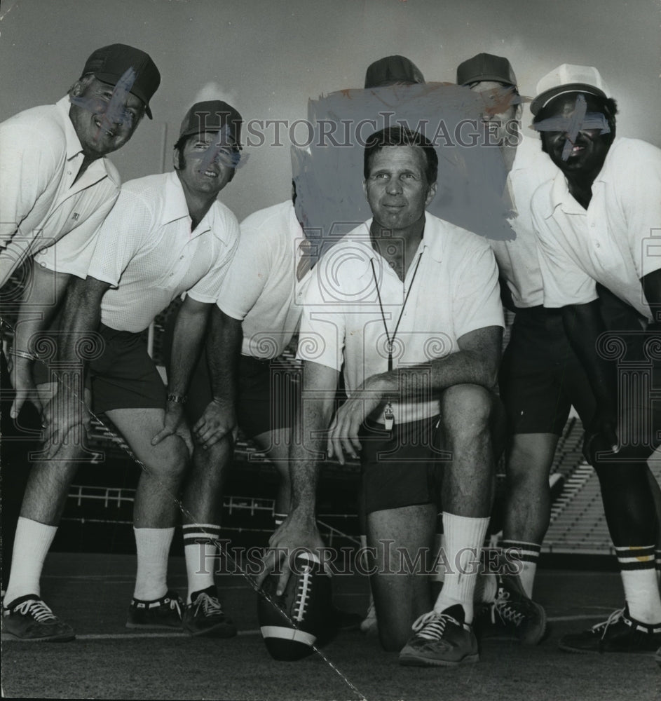 1974 Birmingham Americans Head Football Coach Jack Gotta And Staff - Historic Images