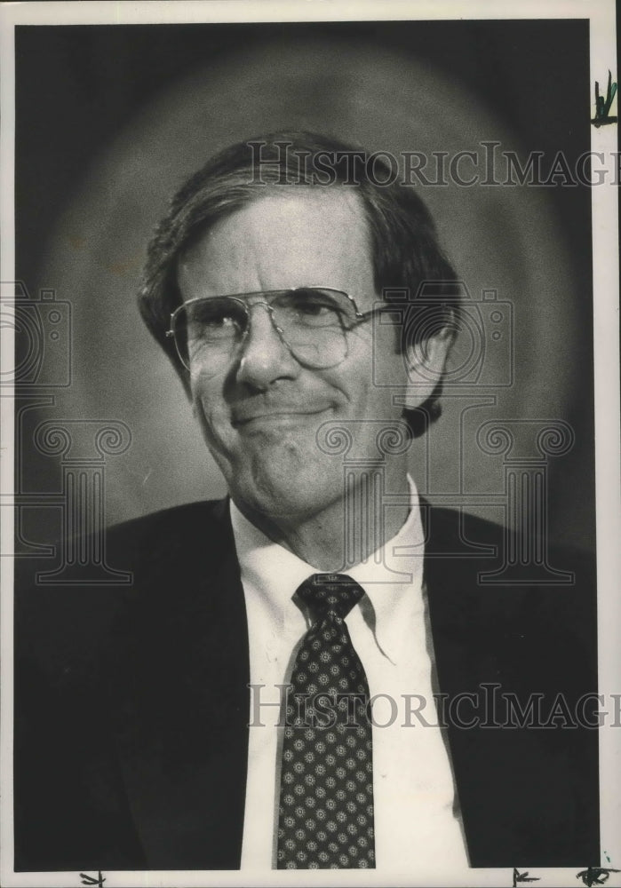 1989 Press Photo Basketball Sonny Smith At Sun Belt Conference Media Day - Historic Images