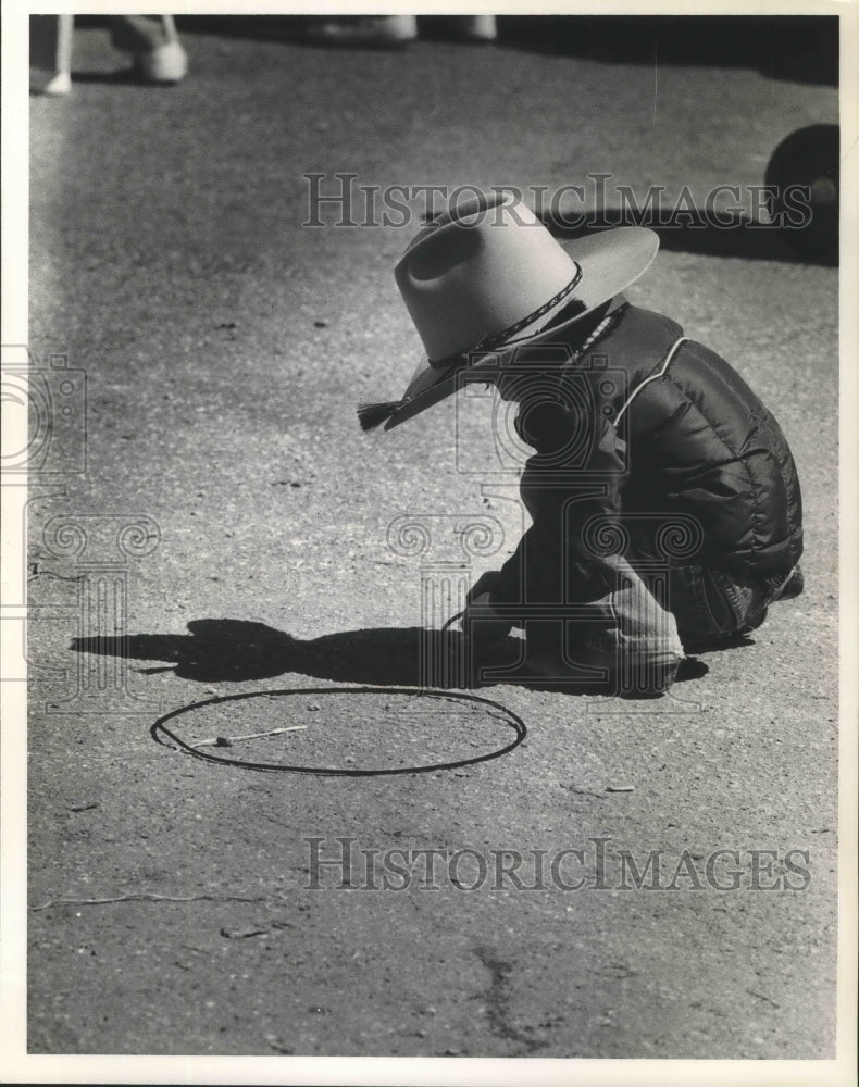 1987 Little Roper Joey Altmeyer At Livestock Show In Montgomery - Historic Images