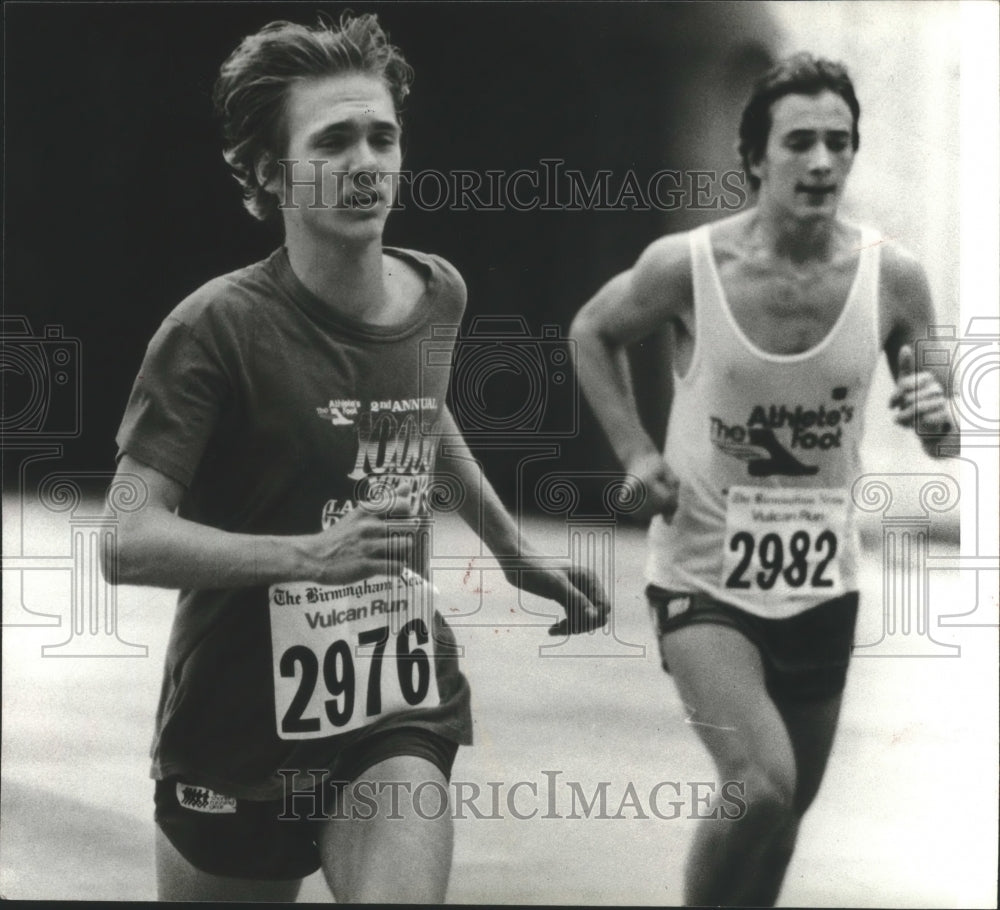 1979 Two Runners Compete In Birmingham News' Vulcan Run In Alabama - Historic Images