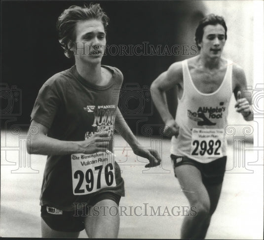 1979 Two Runners Compete In Birmingham News' Vulcan Run In Alabama - Historic Images