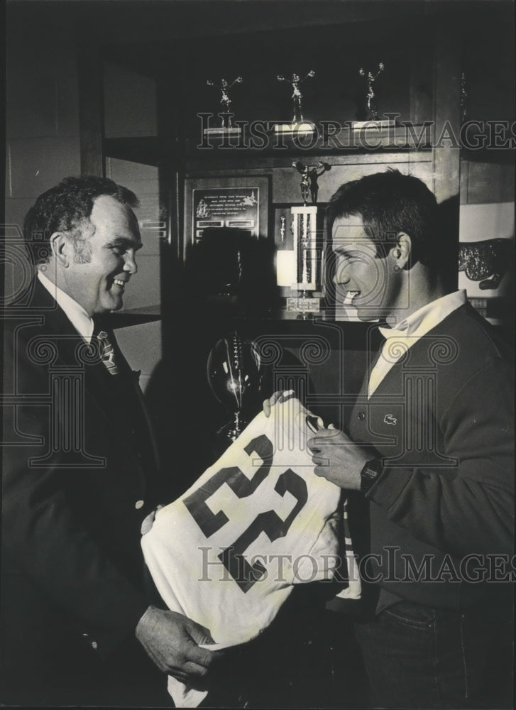 1982 Supervisor Herbert Ray Noble, Football Coach Rodney Stokes - Historic Images