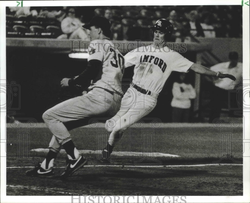 Baseball Players Tom Carter Of Auburn And Chad Ott Of Samford - Historic Images