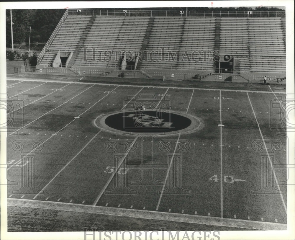 1980 Press Photo Football Stadium At Municipal Stadium In Phenix City, Alabama - Historic Images