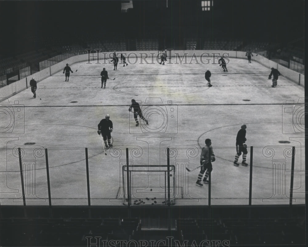 1982 Press Photo Ice Hockey Returns To Birmingham In South Stars&#39; First Practice - Historic Images