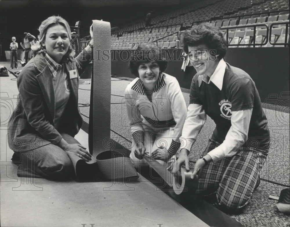 1978 Volunteers at the Birmingham International Indoor Tennis Match-Historic Images