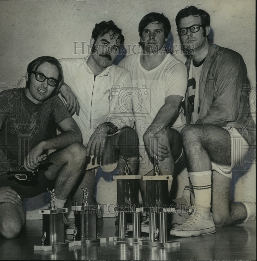 1972 Handball Team Champions at YMCA - Historic Images