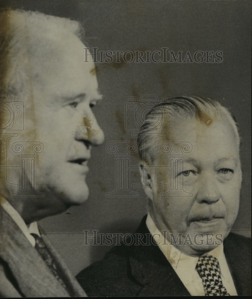 1973 Press Photo American League Baseball leaders, Joe Cronin and Lee MacPhail- Historic Images