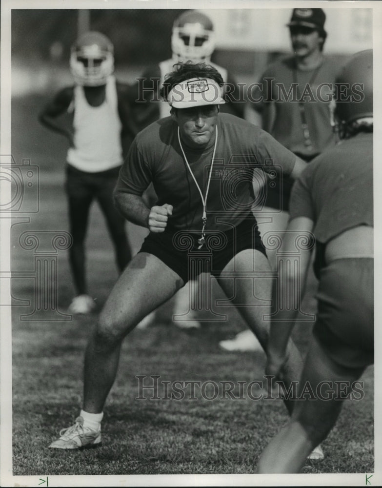 1986 Press Photo Banks High School - Ricky Brown, Head Coach - abns06828 - Historic Images