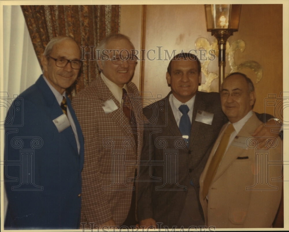 1977 Press Photo Men meet at Hall of Fame football game - abns07417 - Historic Images