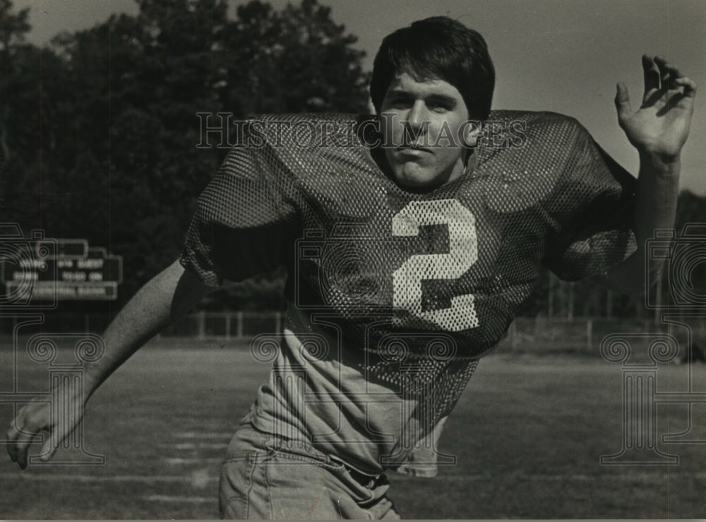 1982 Press Photo Mountain Brook football player Scott Koski - abns07453 - Historic Images