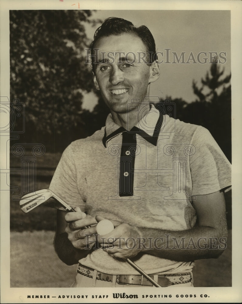 1955 Press Photo Art Wall, Jr., Golfer, Member Advisory Staff Wilson Sporting - Historic Images