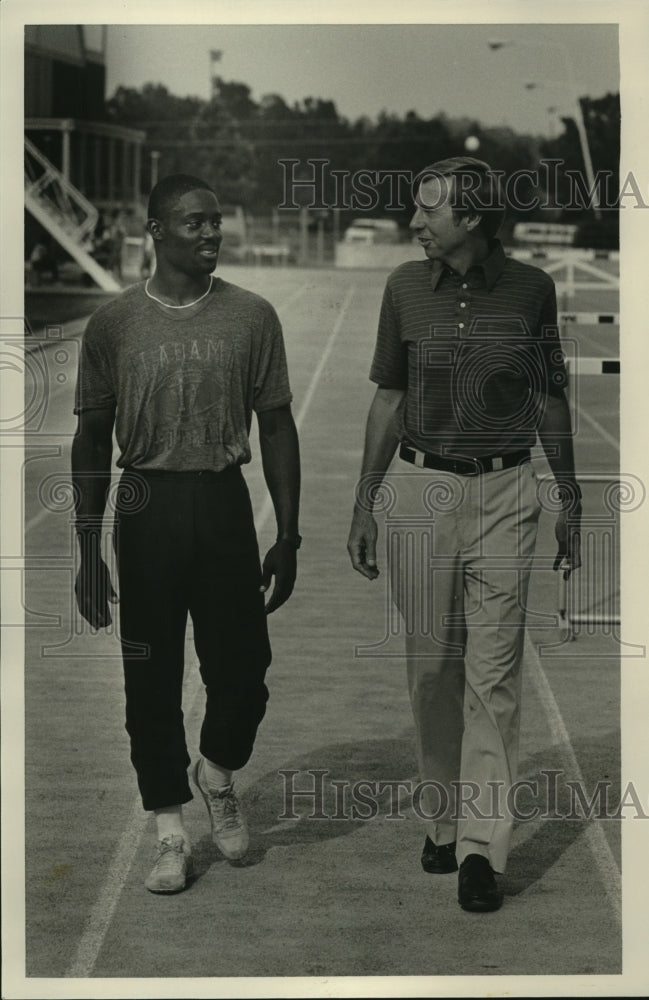 1986 Press Photo University of Alabama - Greg Richardson, Wayne Williams- Historic Images