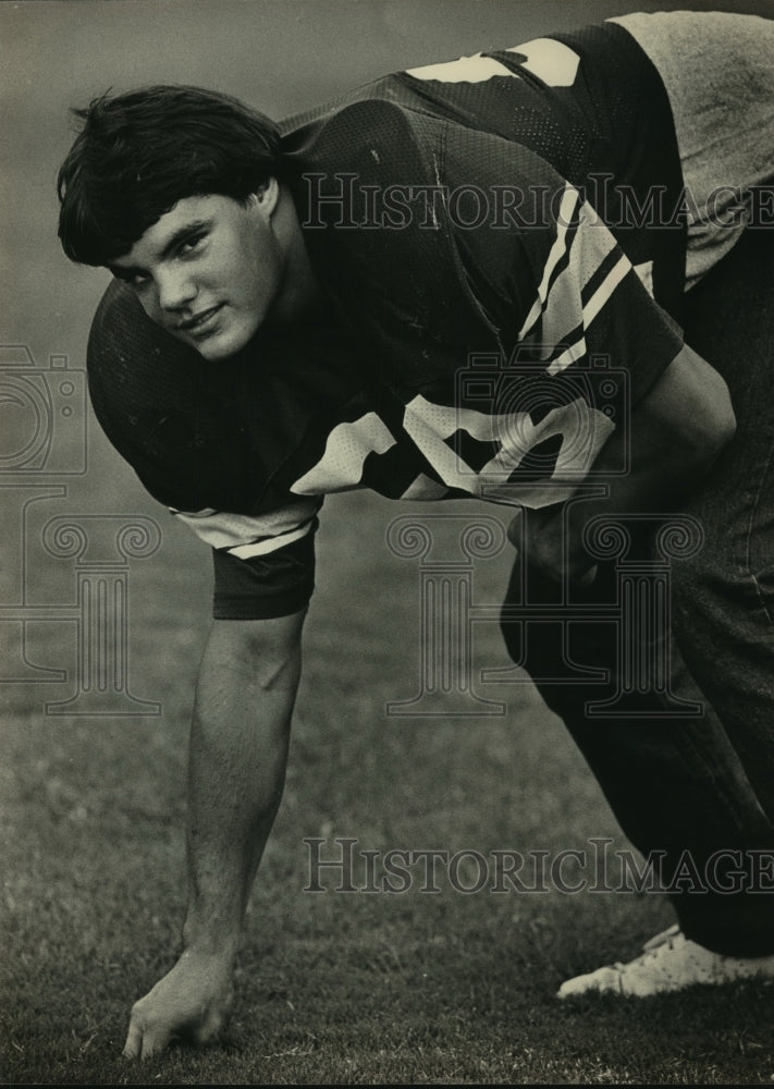 1983 Press Photo Mountain Brook High School - Doug Elliott, Football Player - Historic Images