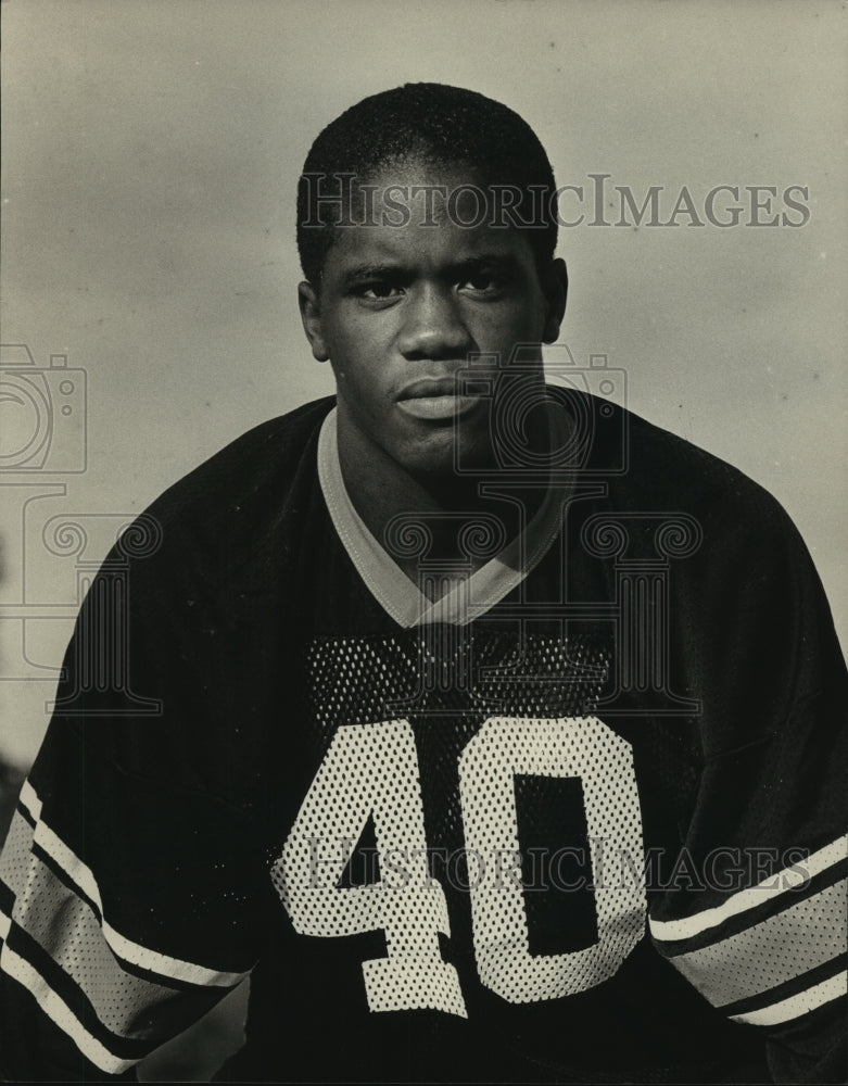 1983 Press Photo Rouglas Datcher, Vincent football player, Alabama - abns07969 - Historic Images