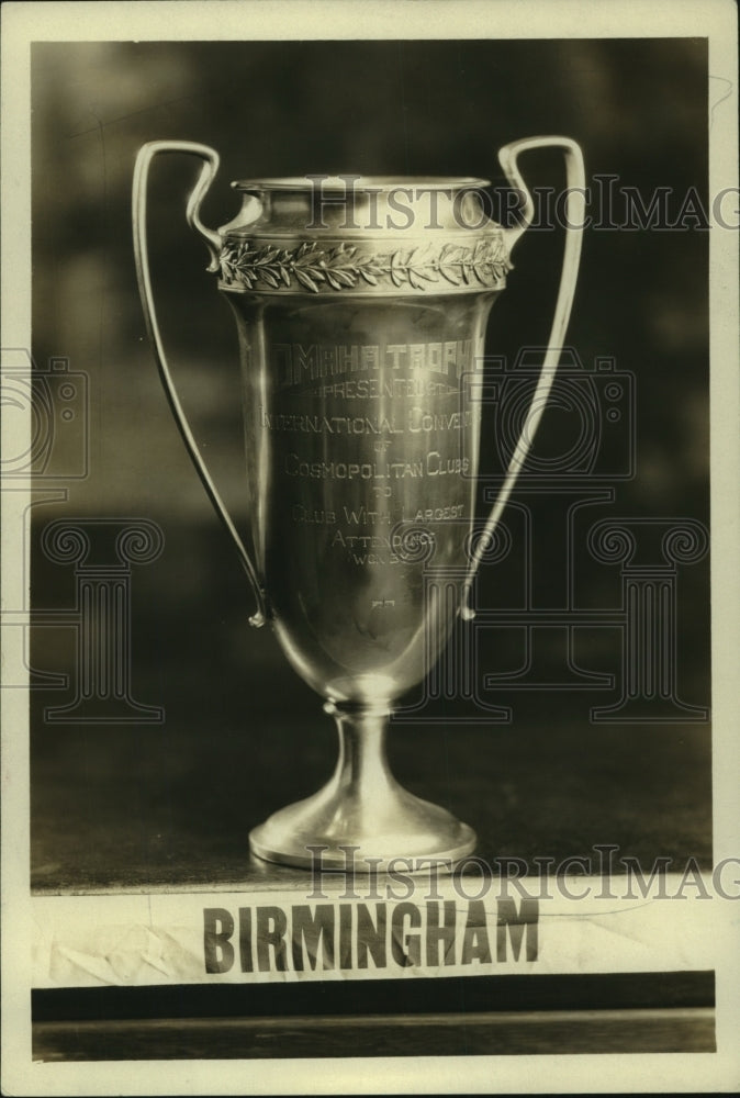 1917 Press Photo International Convention of Cosmopolitan Clubs Trophy- Historic Images
