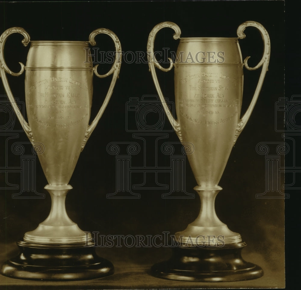 1956 Hanson Cups trophies - Historic Images