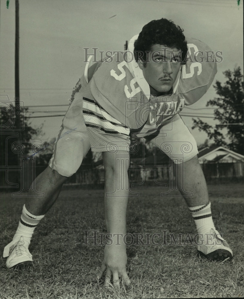 1982 Press Photo Steve Beardin, football player on field - abns08071 - Historic Images