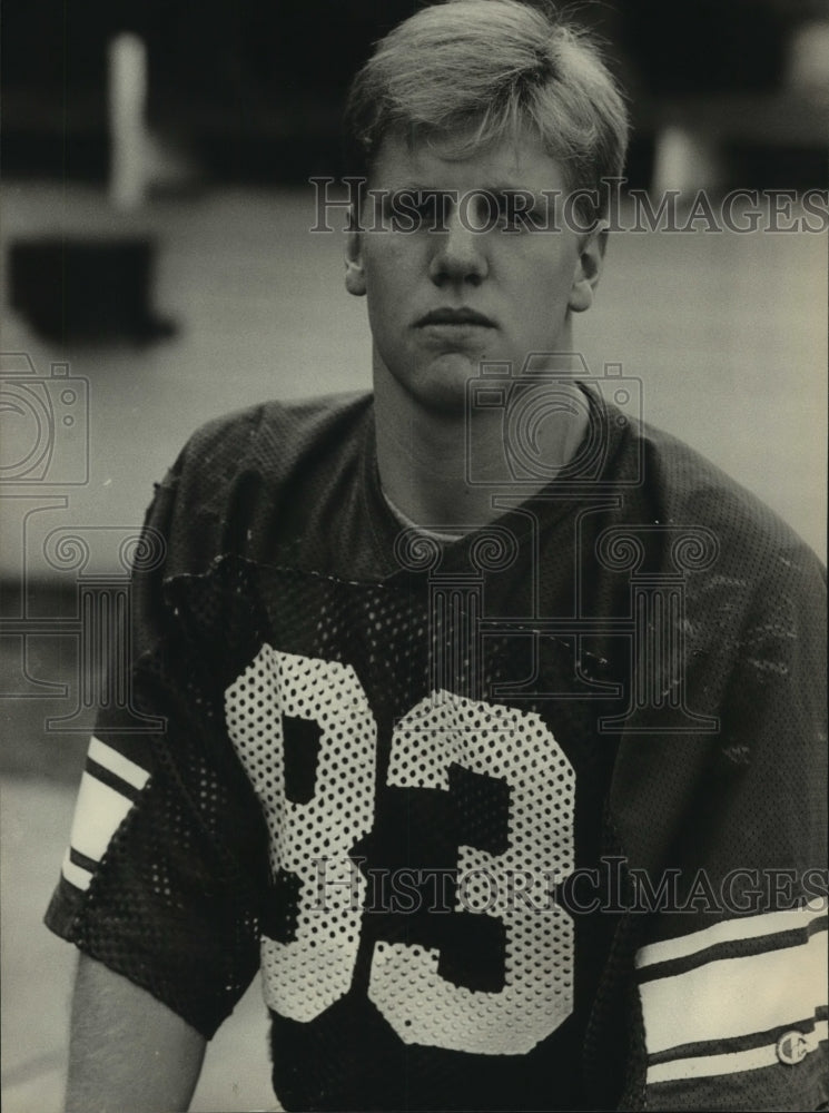 1983 Press Photo Football Player Kyle Kirkwood - abns08123 - Historic Images