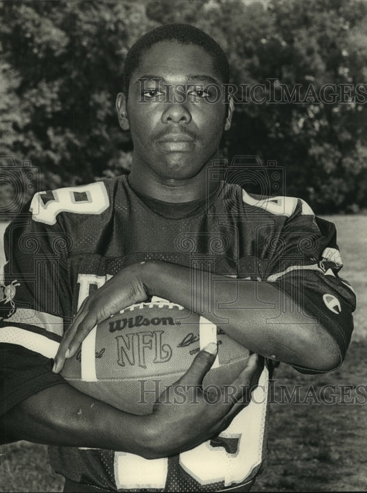 1984 Press Photo Ensley Football Player Arthur Kemp - abns08140- Historic Images