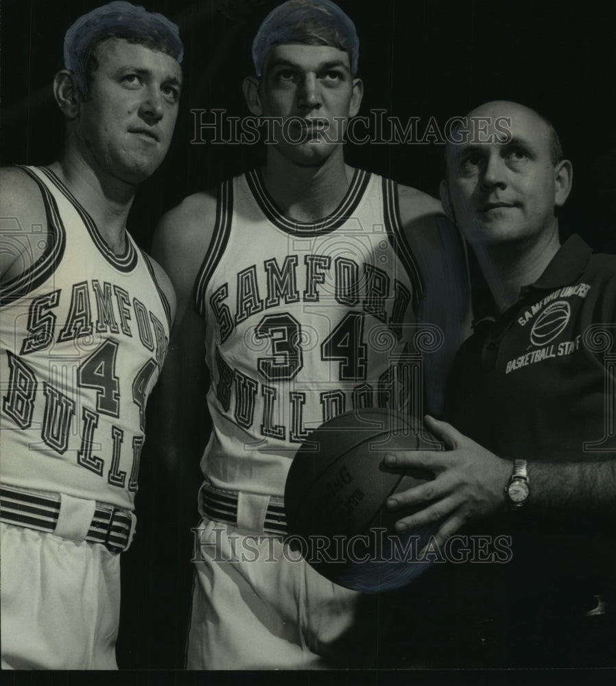 1970 Press Photo Samford University Bulldogs Basketball Van Washer - Historic Images