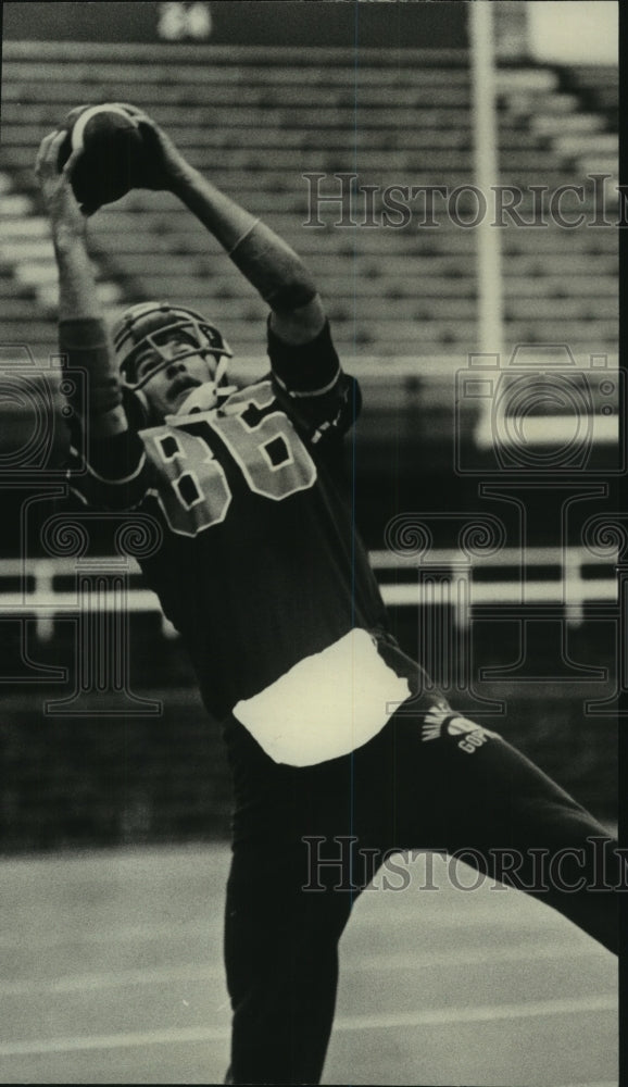 1977 Press Photo Football Hall of fAme Classic Gopher Jeff Anhorn, Football - Historic Images