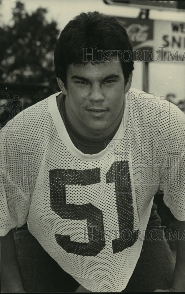 1983 Press Photo Jess Lanier Football Player John Peguse - abns08301- Historic Images