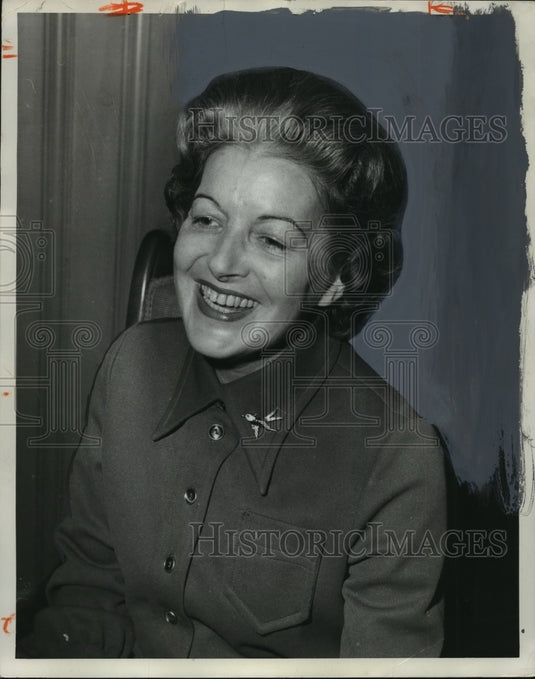 1969 Press Photo Mary Harmon, Wife of UA Football Coach Paul "Bear" Bryant - Historic Images