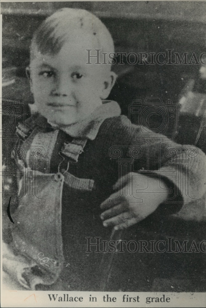 Press Photo Alabama Politician George Wallace as a First Grader - Historic Images