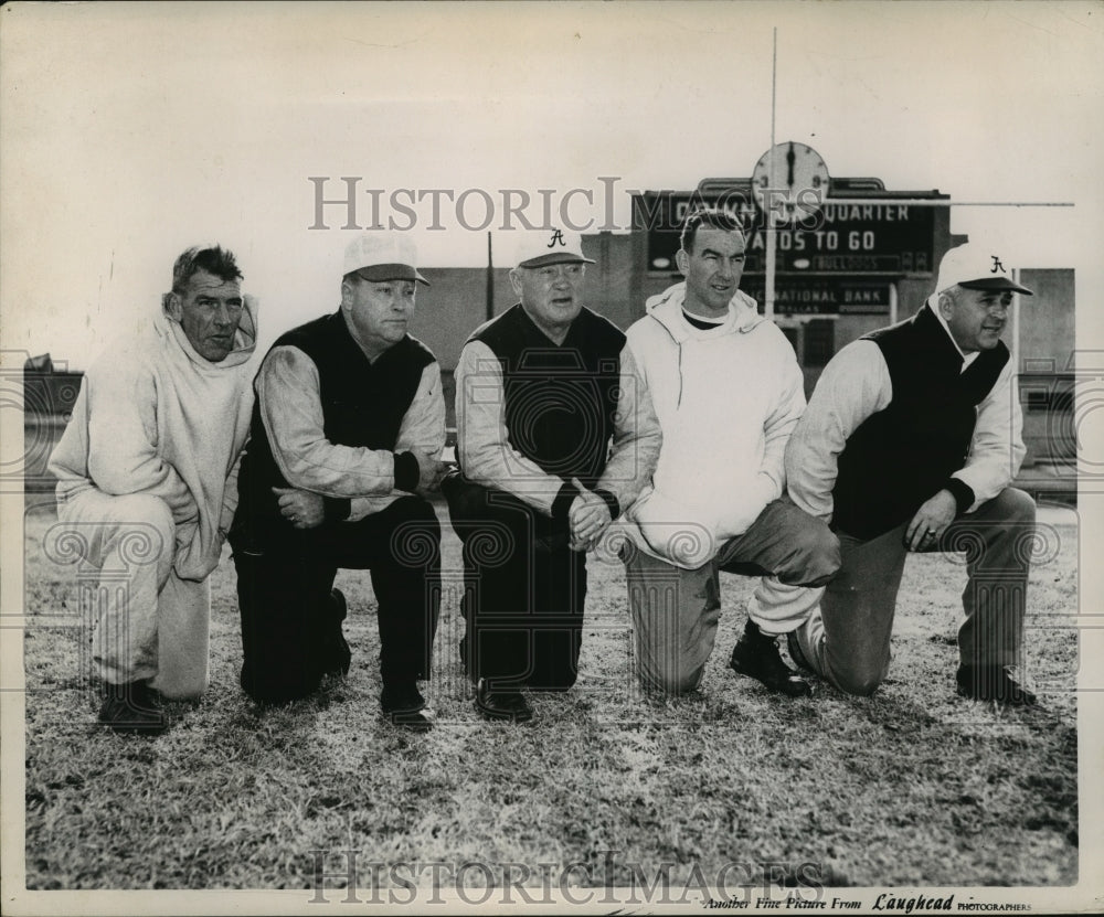 1974 Press Photo Coaches Hank Crisp, Happy Campbell, Red Drew, Lee Bortich - Historic Images