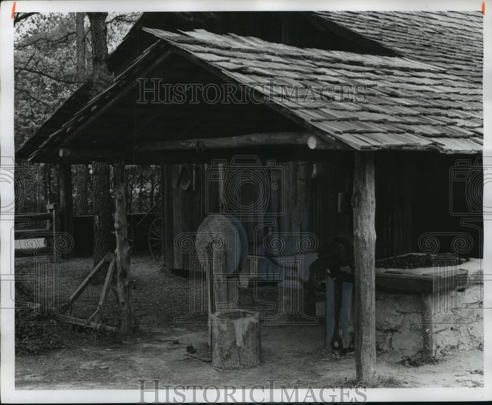 1978 Press Photo Blacksmith Shop at Tannehill State Park in Alabama - Historic Images