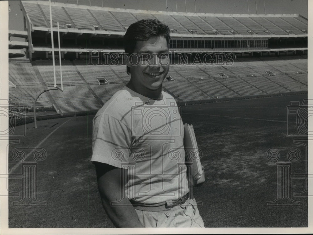Press Photo Auburn University Football Transfer Player Jed Martin - Historic Images