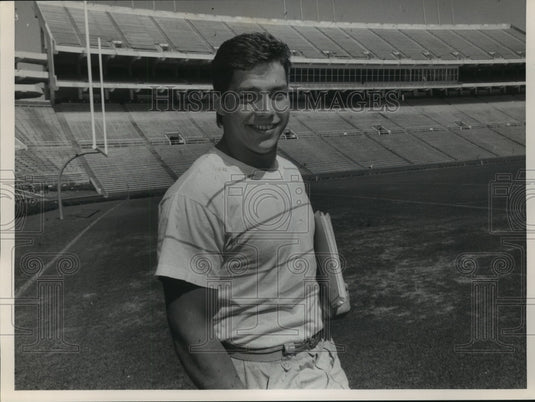Press Photo Auburn University Football Transfer Player Jed Martin - Historic Images