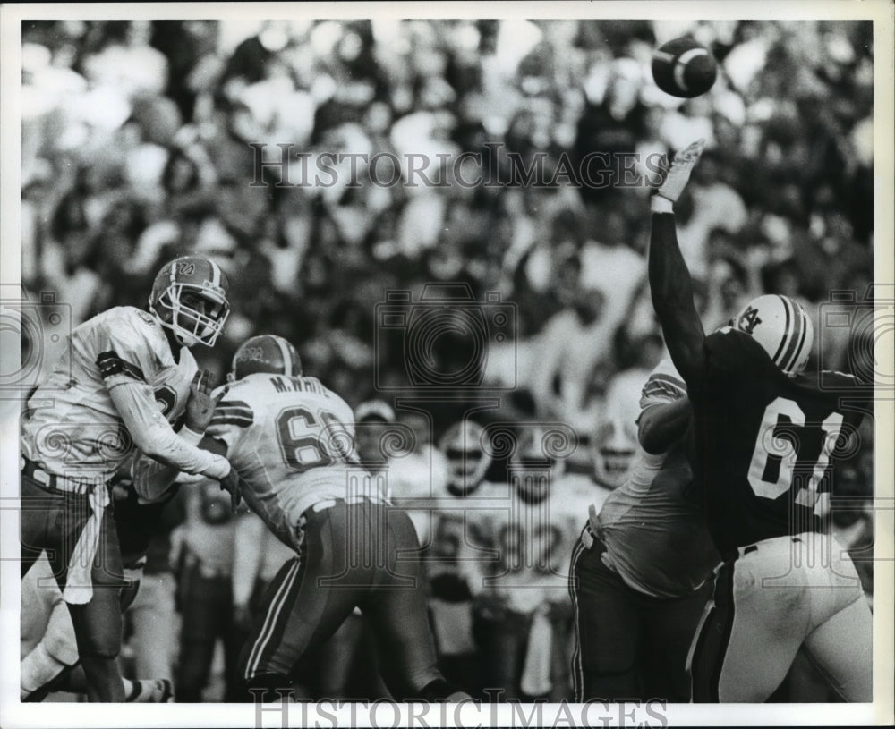 1991 Press Photo Auburn University Football Versus Florida - abnx01344- Historic Images