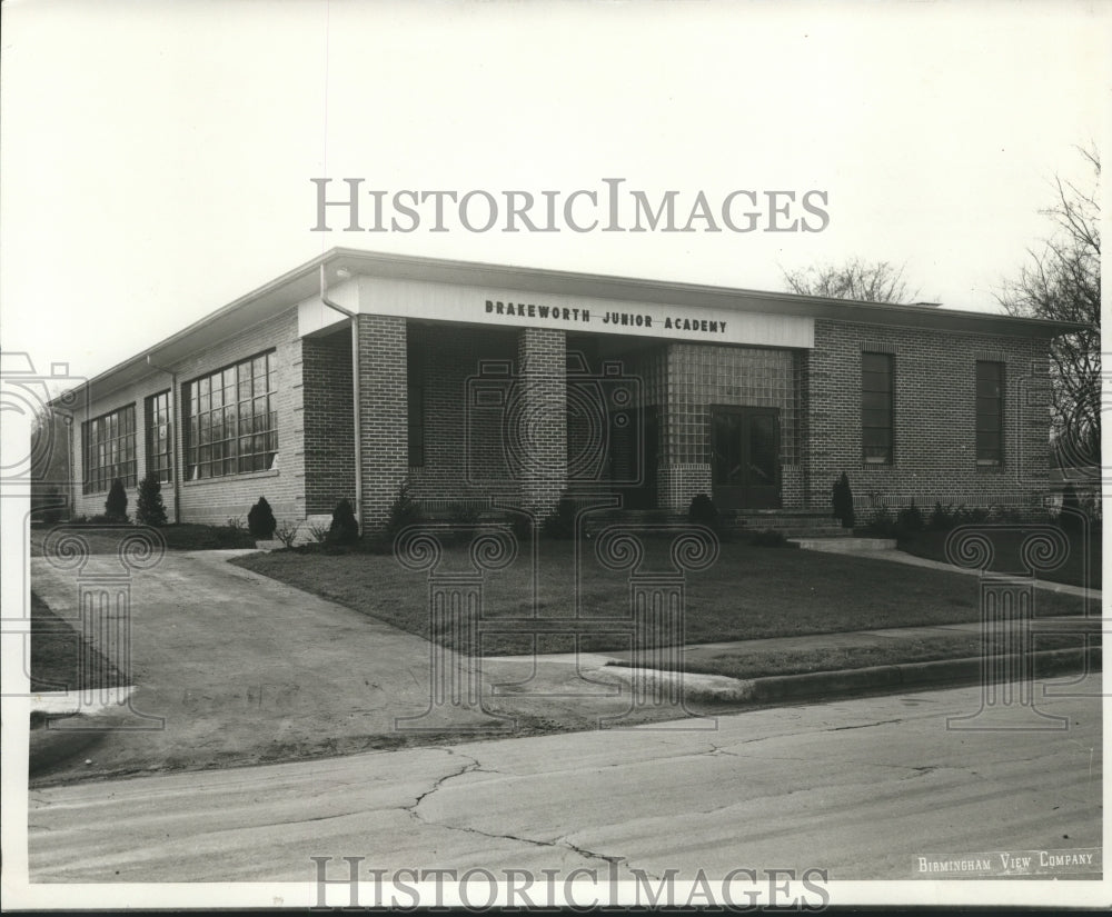 1962 Press Photo Alabama-Birmingham-Brakeworth Junior Academy School building - Historic Images