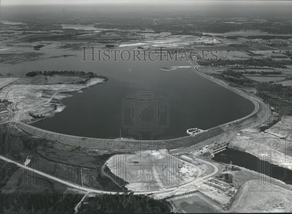 1969 Press Photo Walter Bouldin Dam, Alabama Power Company&#39;s largest one. - Historic Images