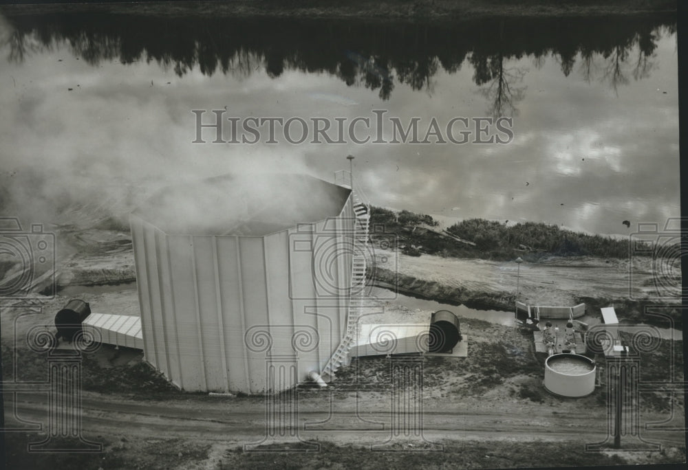 1965 Press Photo Alabama-Opelika-Pepperell Manufacturing Company &#39;Surfpac Tower&#39; - Historic Images