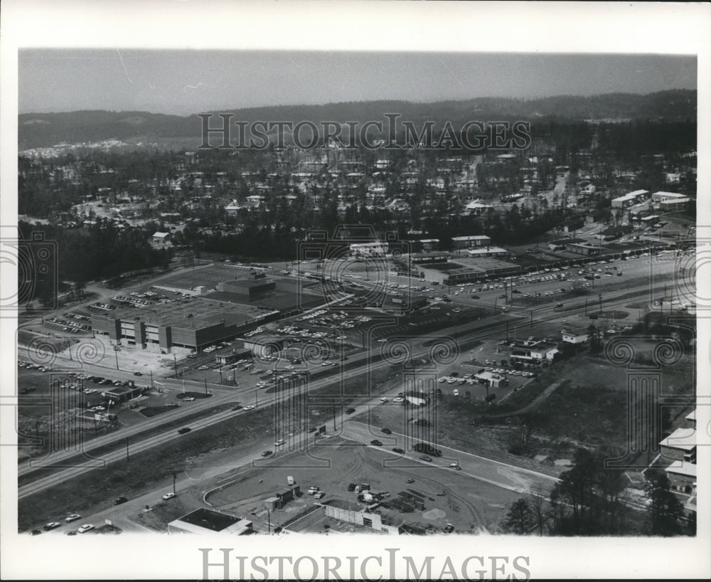 1965 Press Photo Alabama-Aerial view of Vestavia Hills shopping center-Historic Images