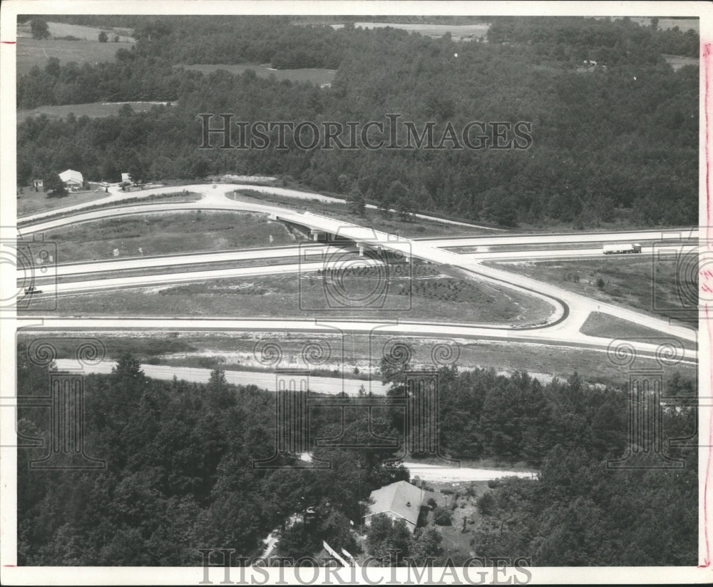 1966 Press Photo Alabama-Aerial view of interchange at interstate 65 and Warrior - Historic Images