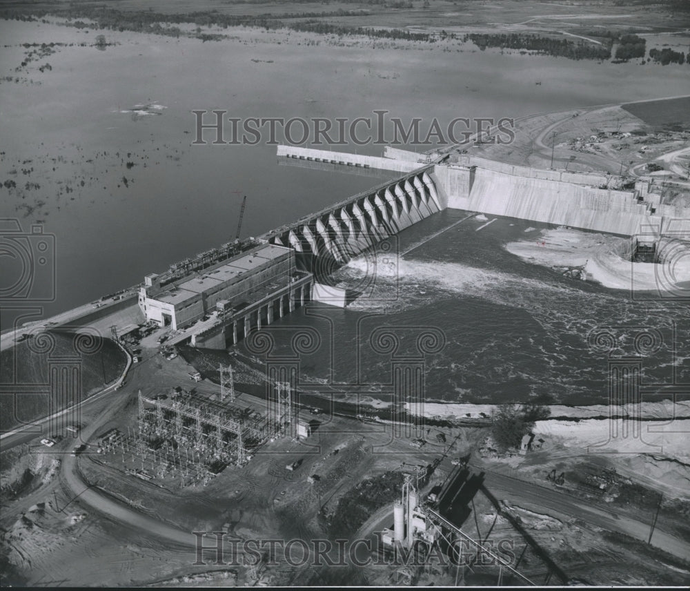 1963 Press Photo Alabama-Walter F. George Lock and Dam on Chattahoochee River - Historic Images