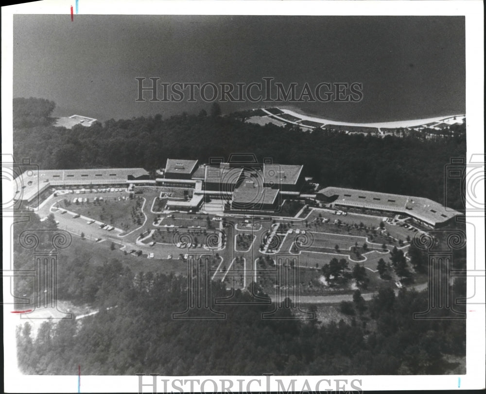 1980 Press Photo Alabama-Guntersville State Park Lodge &amp; Convention center- Historic Images