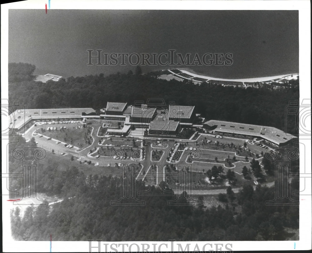 1980 Press Photo Alabama-Guntersville State Park Lodge & Convention center- Historic Images